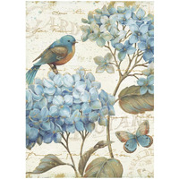 Blue Garden II -Paper Art-38"x50"