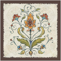 Mediterranean Flair III -Paper Art-26"x26"