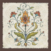 Mediterranean Flair III -Paper Art-38"x38"