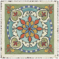 Mediterranean Flair IX -Paper Art-26"x26"