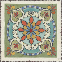 Mediterranean Flair IX -Paper Art-32"x32"