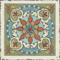 Mediterranean Flair IX -Paper Art-38"x38"