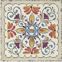 Mediterranean Flair XII -Paper Art-20"x20"