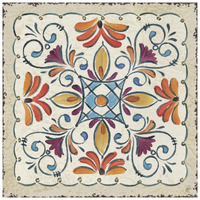 Mediterranean Flair XII -Paper Art-26"x26"