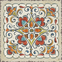 Mediterranean Flair XIII -Paper Art-38"x38"