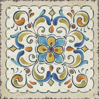 Mediterranean Flair XIV -Paper Art-38"x38"