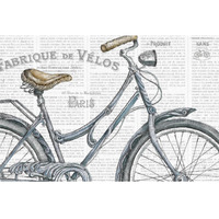 Bicycles III -Paper Art-38"x26"