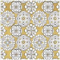 Color my World Kolam Pattern Gold -Paper Art-20"x20"
