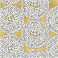 Color my World Mandala Pattern Gold -Paper Art-32"x32"