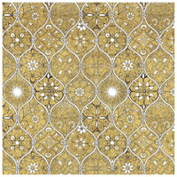 Color my World Spice Mosaic Pattern Gold -Paper Art-26"x26"