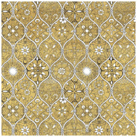 Color my World Spice Mosaic Pattern Gold -Paper Art-42"x42"