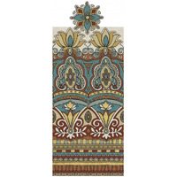 Spice Route Elephant Border -Paper Art-18.8"x42"