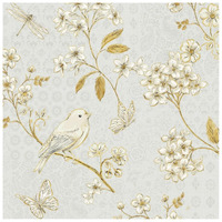 Golden Garden IV -Paper Art-26"x26"