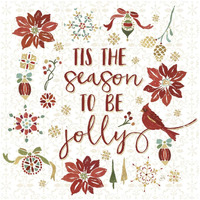 Holiday Impressions IV -Paper Art-32"x32"