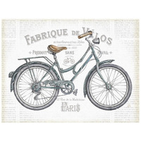 Bicycles I v2 -Paper Art-26"x20"