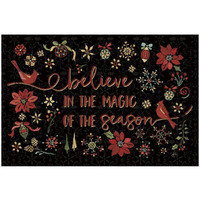 Holiday Impressions II Black -Paper Art-20"x14"