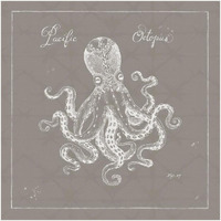Underwater Life X Greige -Paper Art-20"x20"
