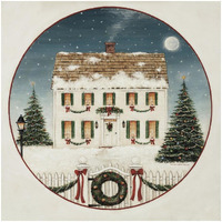 Merry Lil House -Paper Art-32"x32"