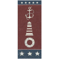 Coastal Americana Panel I -Paper Art-22"x52"