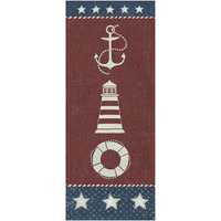 Coastal Americana Panel I -Paper Art-26"x62"