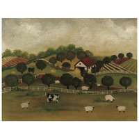 A Day at the Farm II -Paper Art-26"x20"