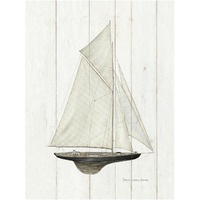Sailboat I -Paper Art-14"x18"