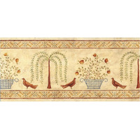 Willow Basket Border -Paper Art-38"x18.56"