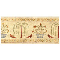 Willow Basket Border -Paper Art-42"x20.4"