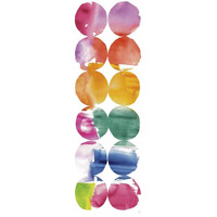 Spring Dots Panel II -Paper Art-20"x56"