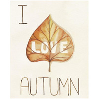 Autumn Love I -Paper Art-18"x22"
