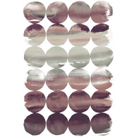 Summer Dots Plum -Paper Art-26"x38"