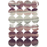 Summer Dots Plum -Paper Art-34"x50"