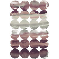 Summer Dots Plum -Paper Art-42"x62"