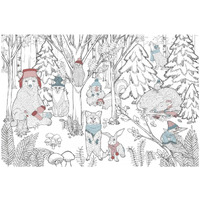 Color the Forest Color XIII -Paper Art-20"x14"