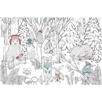 Color the Forest Color XIII -Paper Art-32"x22"