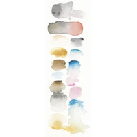 Watercolor Swatch Panel I Bright -Paper Art-26"x74"