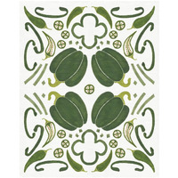 Retro Pepper Otomi -Paper Art-18"x22"