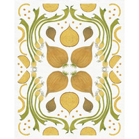 Retro Onion Otomi -Paper Art-24"x30"