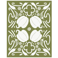 Retro Pepper Otomi Silhouette -Paper Art-22"x26"