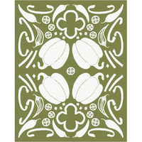 Retro Pepper Otomi Silhouette -Paper Art-30"x37"