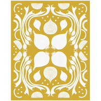 Retro Onion Otomi Silhouette -Paper Art-18"x22"