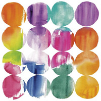Spring Dots Crop with White Border -Paper Art-32"x32"
