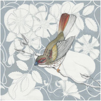 Arts and Crafts Birds II Tone on Tone -Paper Art-32"x32"