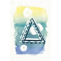 Offset Shapes Triangle -Paper Art-34"x50"