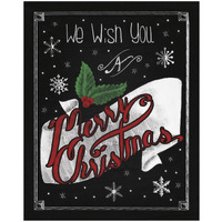 Christmas Chalkboard I -Paper Art-22"x26"