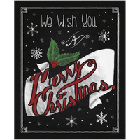 Christmas Chalkboard I -Paper Art-30"x37"