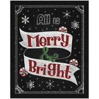 Christmas Chalkboard II -Paper Art-18"x22"