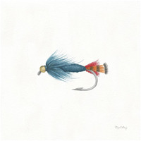 Gone Fishin IX -Paper Art-20"x20"