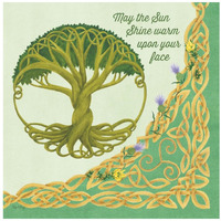 Celtic Charm IV -Paper Art-20"x20"