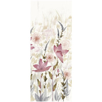 Watercolor Garden III Light -Paper Art-14"x32"